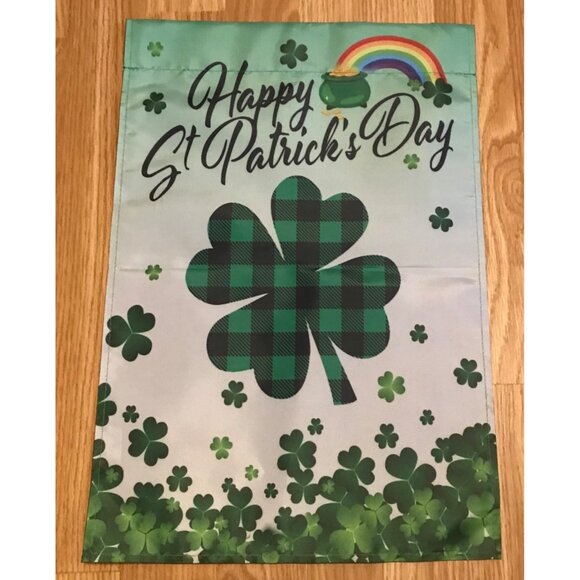 6 Garden Flags Sunshine Winter St Patricks  Easter Fall Yall Thanksgiving 12X18" - Picture 14 of 14